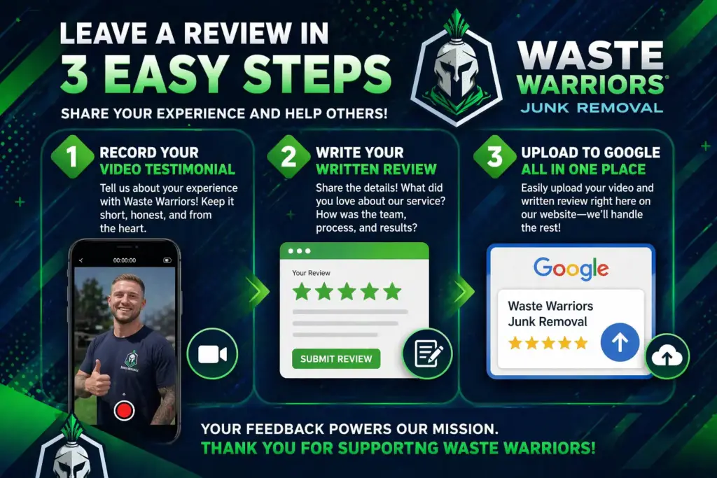 Junk Removal Lisle IL | Fast & Affordable | Waste Warriors 2 Waste Warriors Junk Removal video testimonials